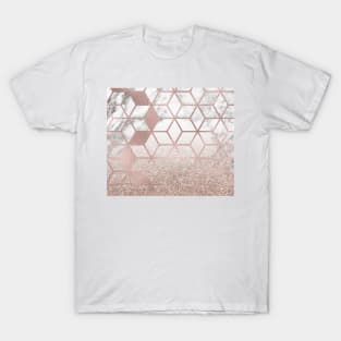 Glitter Ombre Rose Harmony T-Shirt